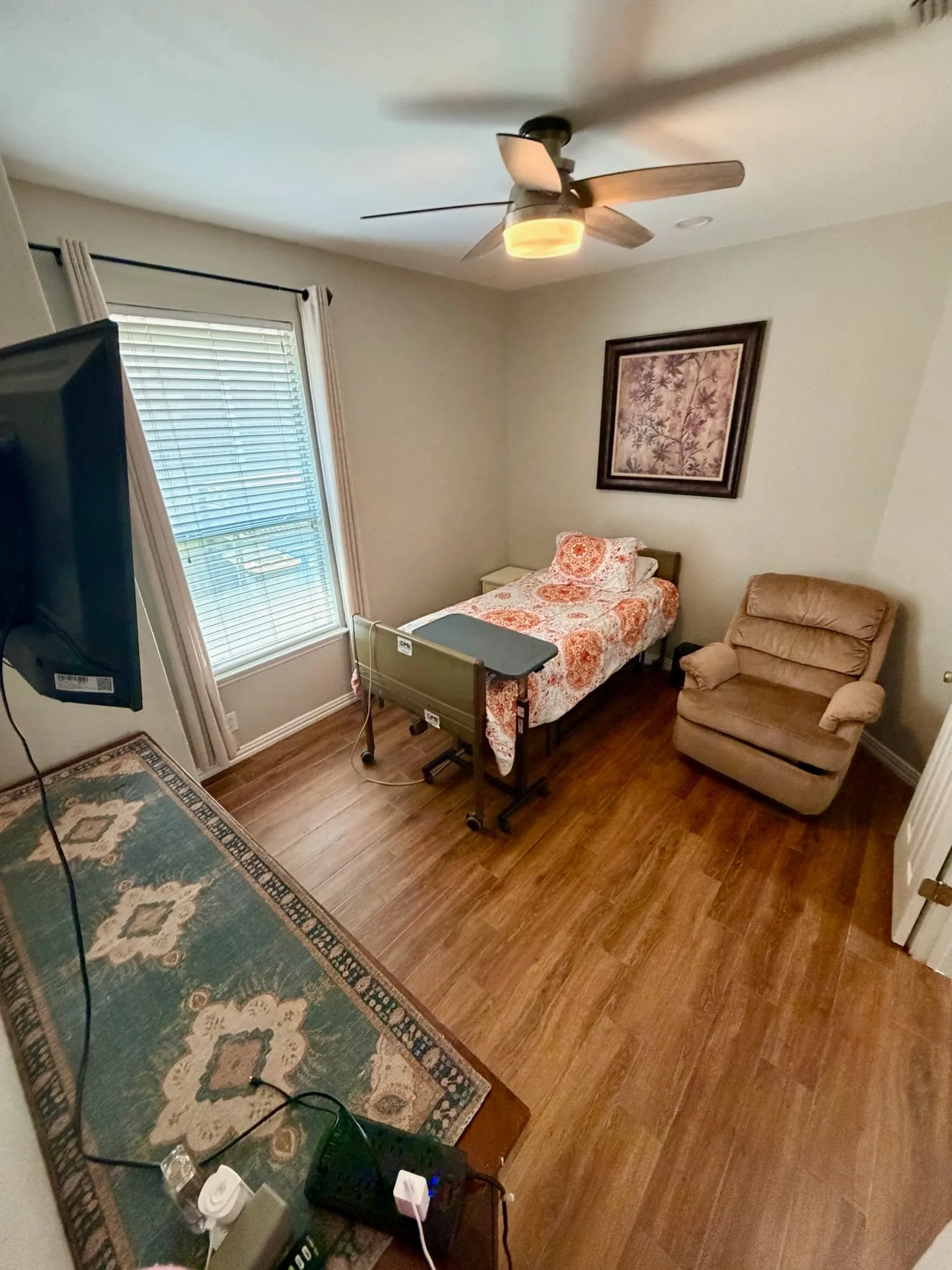 Comfortable resident bedroom